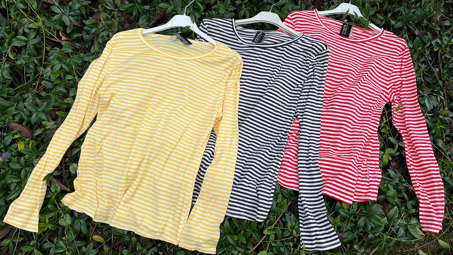 T-shirt m. strib