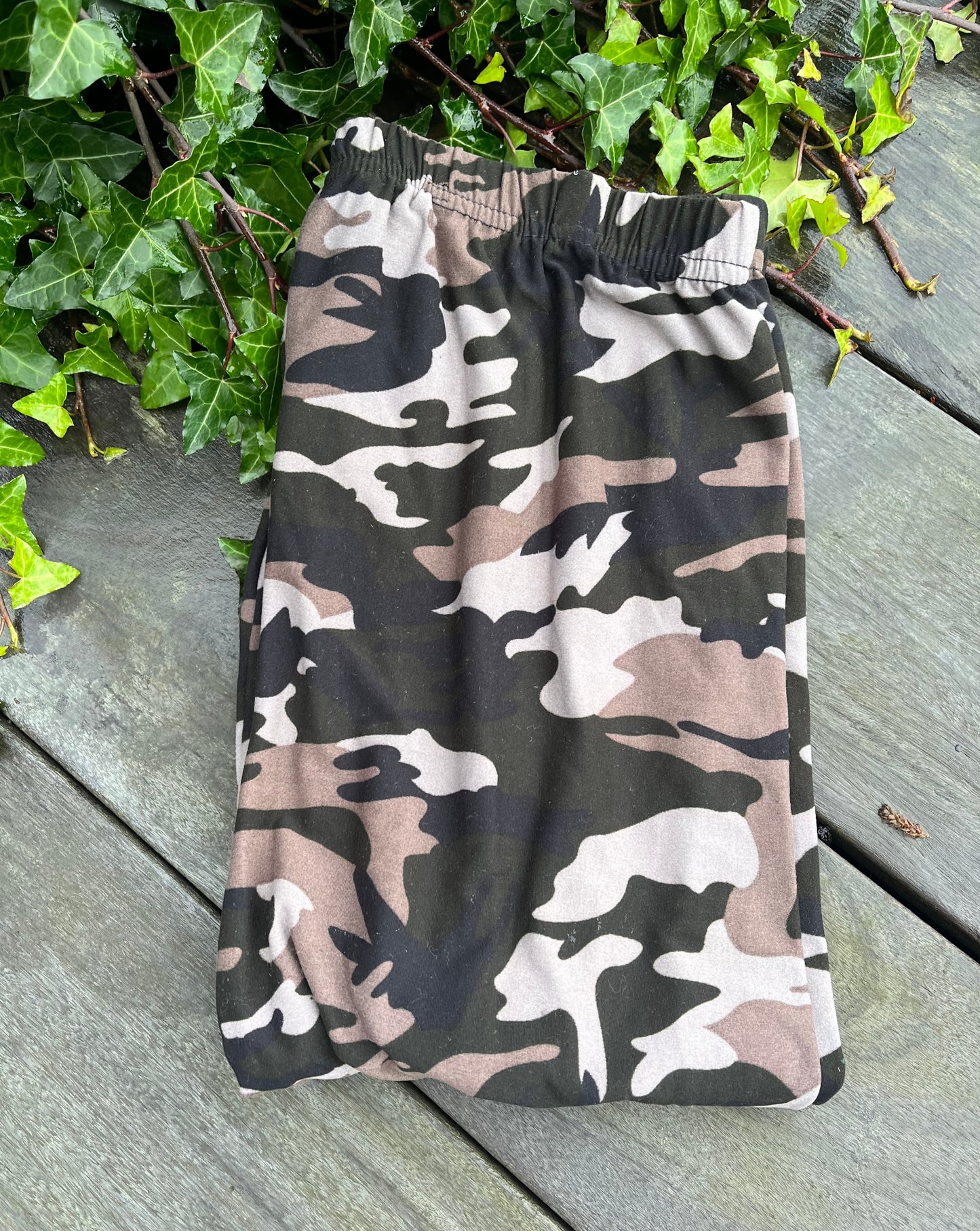 Leggings m. Camo print.