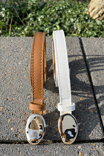 Bælte, læder m. guld spænde