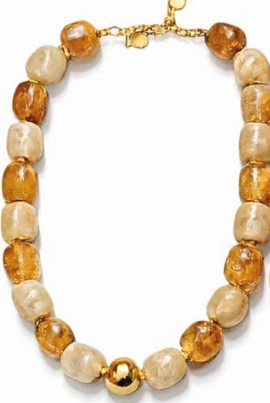 Halskæde m. store sten