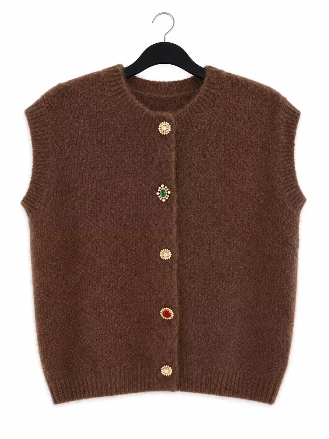 Vest m. sim knapper