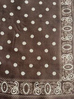 Tørklæde m. mønster - 70 x 70 cm