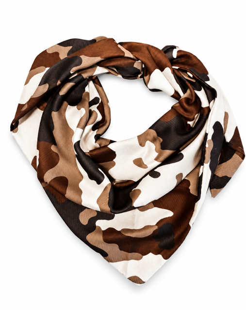 Tørklæde m. camoflage - 70 x 70 cm
