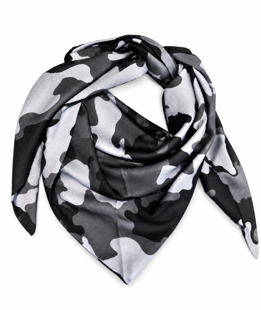 Tørklæde m. camoflage - 70 x 70 cm
