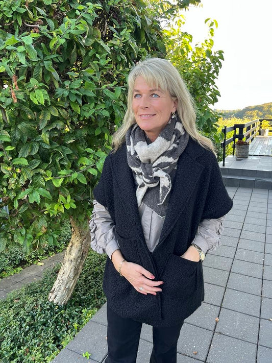 Halstørklæde m. mønster