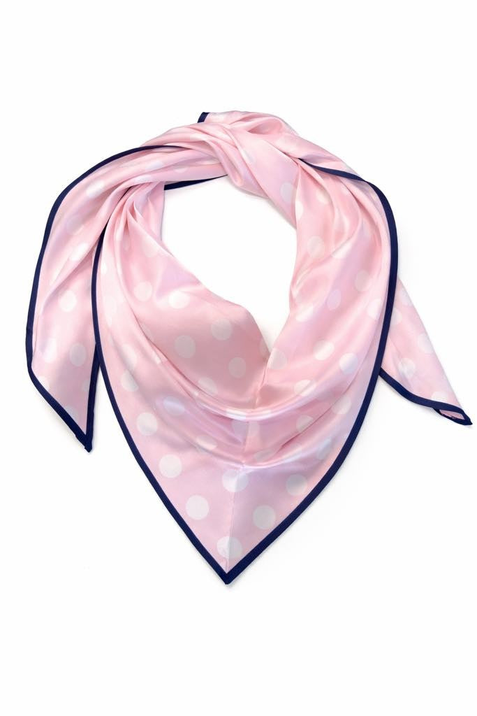 Tørklæde m. prikker, trekantet