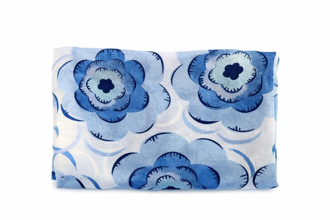 Tørklæde m. blomster