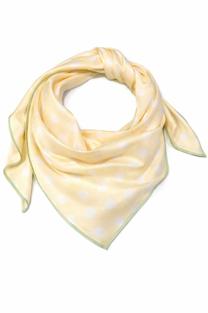 Tørklæde m. prikker, trekantet