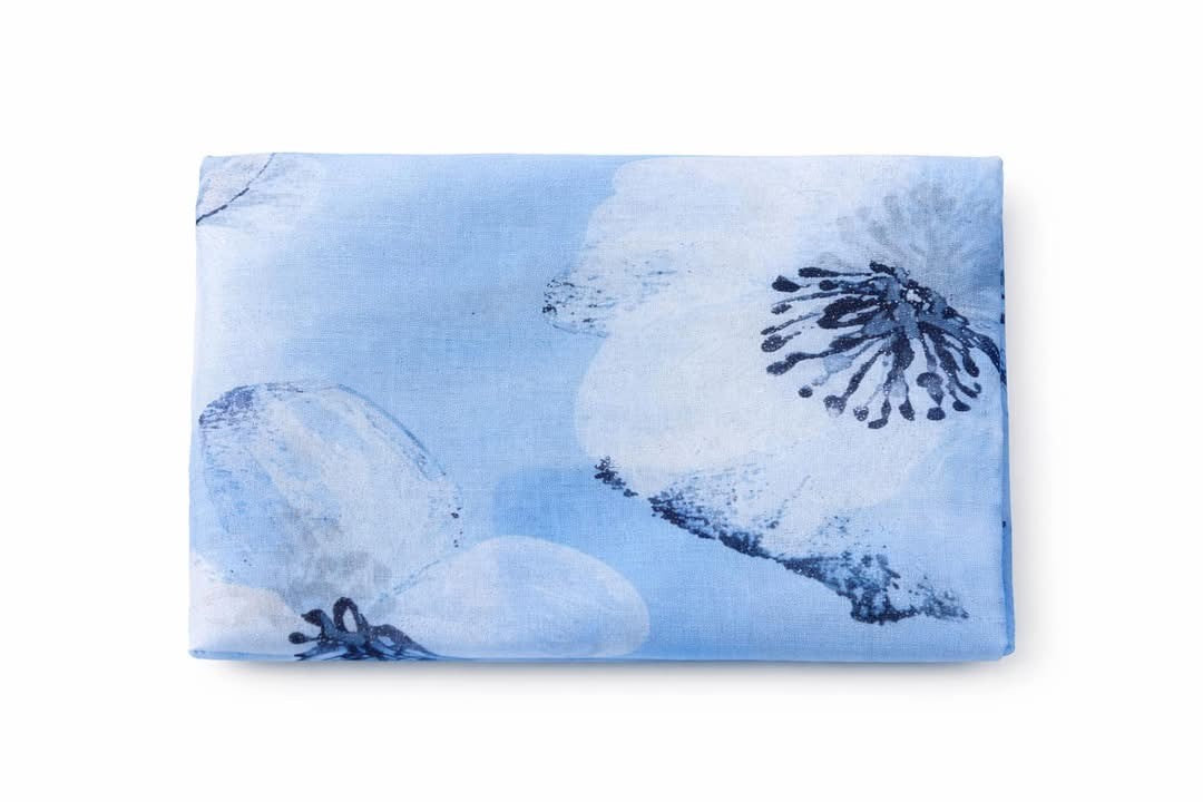 Tørklæde m. blomster