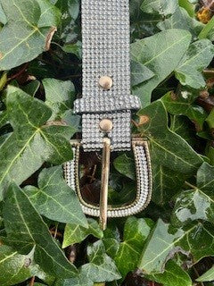 Bælte m. glimmer sten