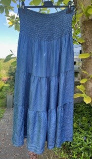 Nederdel, denim