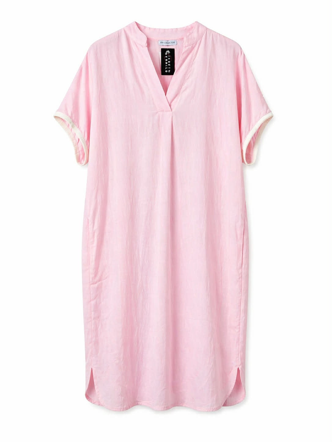 Kjole m. kant og lommer