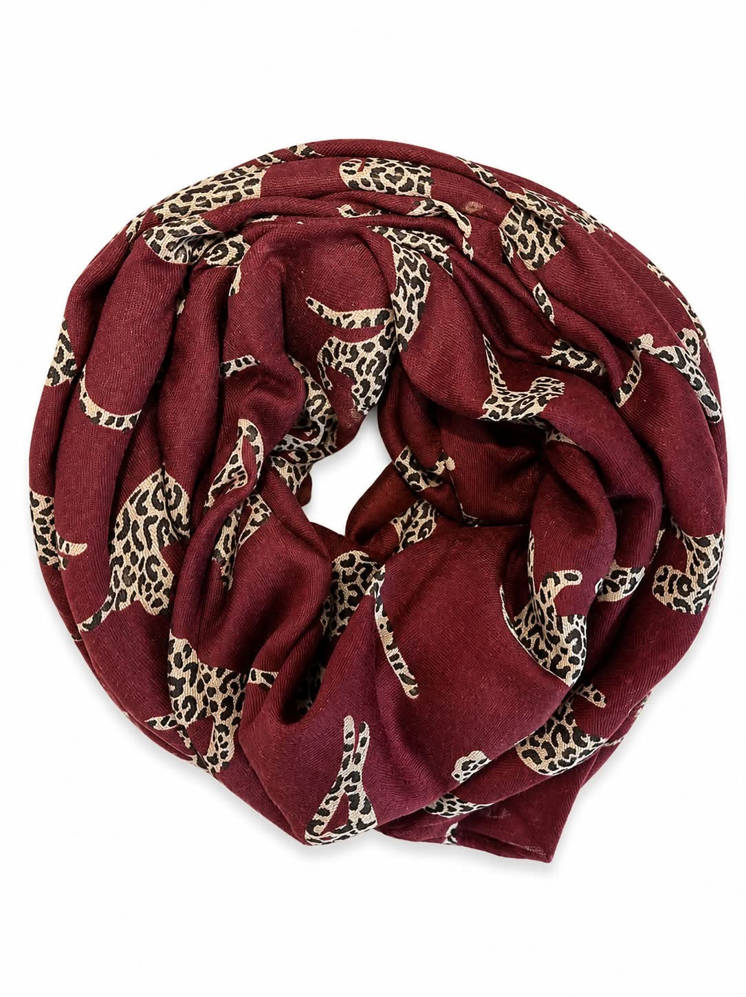 Tørklæde m. leopard