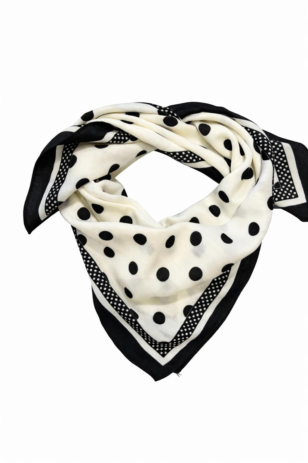 Tørklæde med prik 70x70