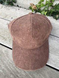 Cap i fløjl, ensfarvet