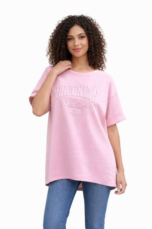 Sweatshirt m. kort ærme