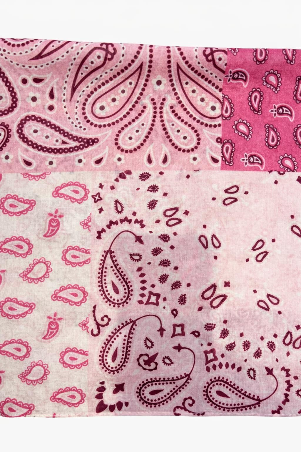 Tørklæde m. paisley print - 70 x 70 cm