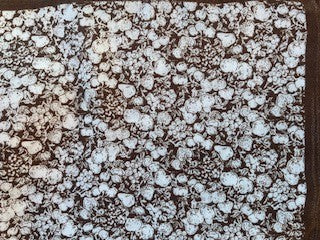 Tørklæde m. blomster - 70 x 70 cm