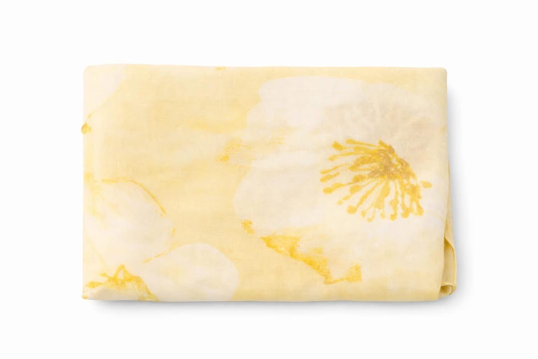 Tørklæde m. blomster