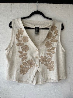 Vest m. broderi