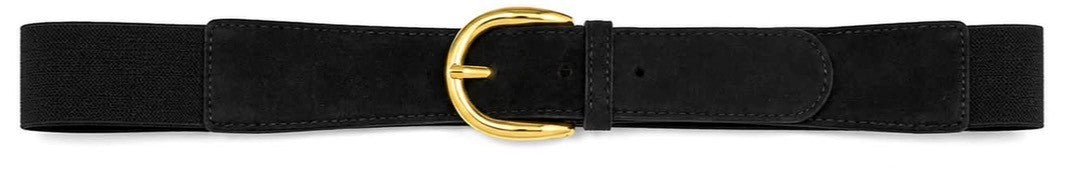 Bælte, elastik m. guld spænde
