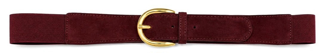 Bælte, elastik m. guld spænde