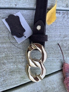 Bælte m. guld spænde