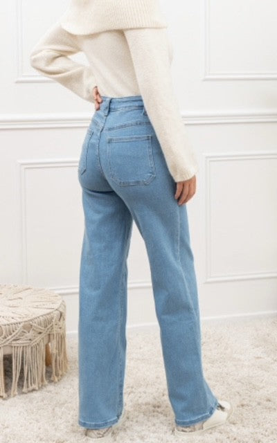Jeans m. lige ben