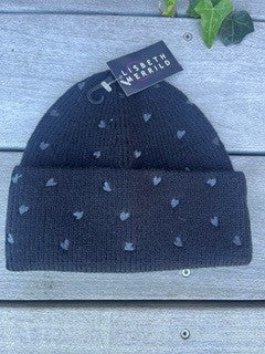 Hat, strik m. hjerter