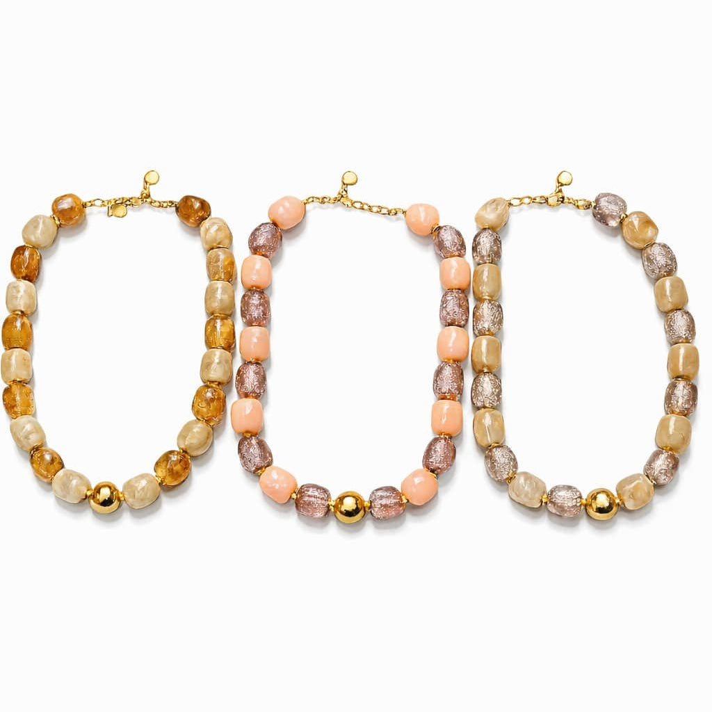 Halskæde m. store sten