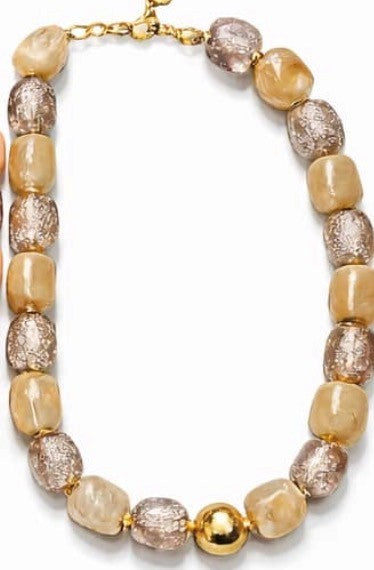 Halskæde m. store sten