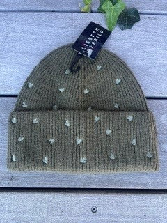 Hat, strik m. hjerter