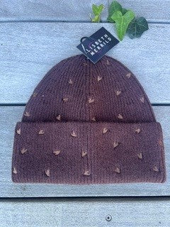 Hat, strik m. hjerter