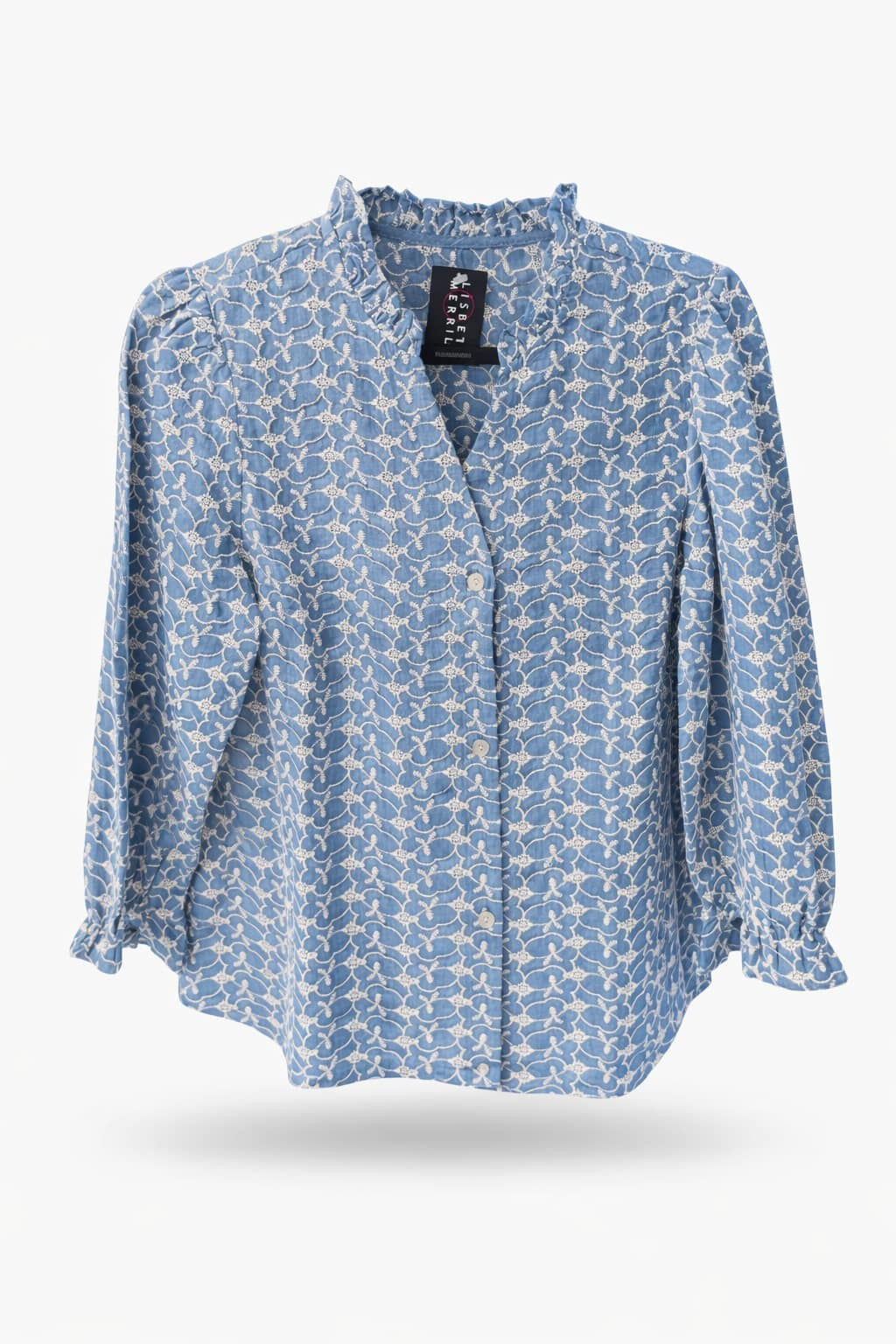 Skjorte m. mønster/sygninger