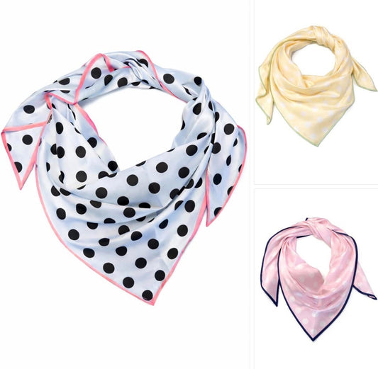 Tørklæde m. prikker, trekantet