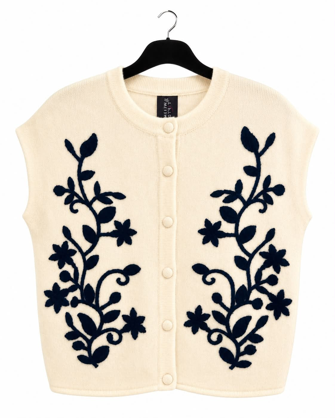 Vest m. broderi