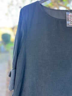 Tunika i fløjl m. lommer