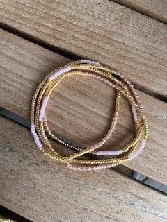 Armbånd/ Lang Halskæde m. små perler