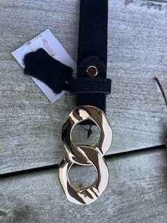 Bælte m. guld spænde