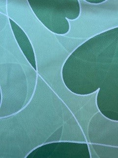 Tørklæde m. hjerter - 70 x 70 cm