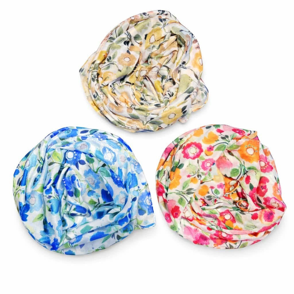 Tørklæde m. blomster