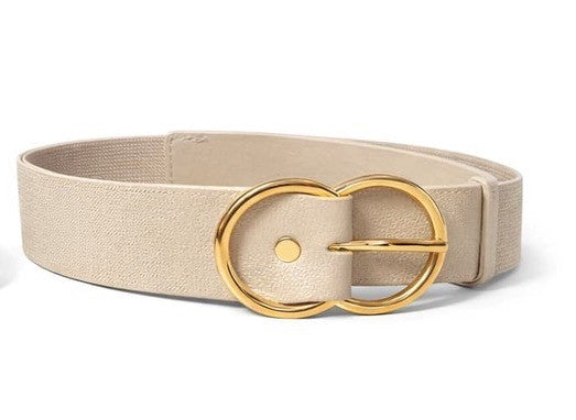 Bælte, elastik m. guld spænde