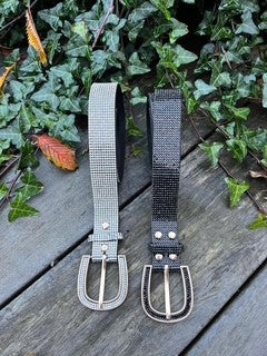 Bælte m. glimmer sten