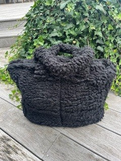Taske, shopper m. plys