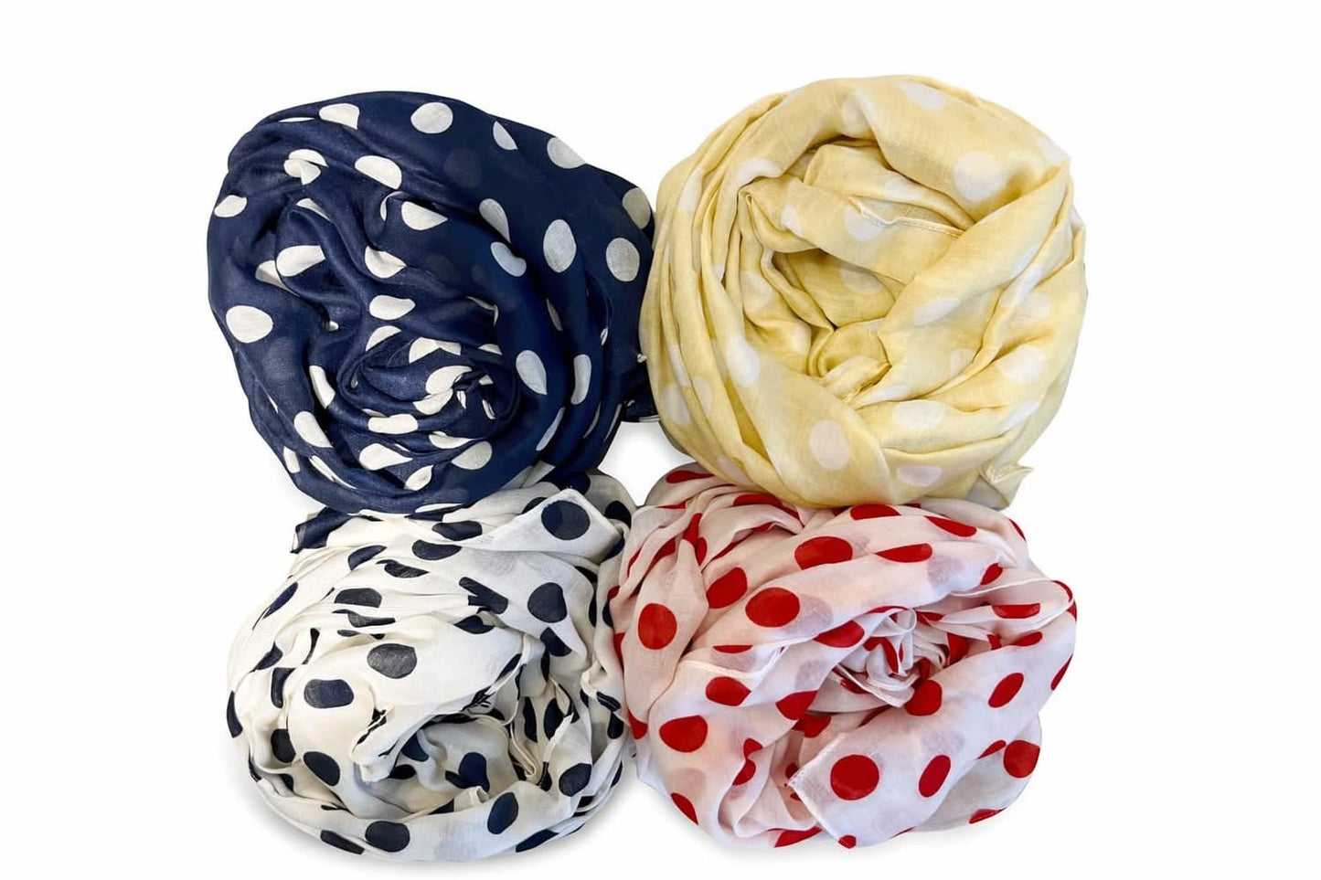 Tørklæde m. prikker