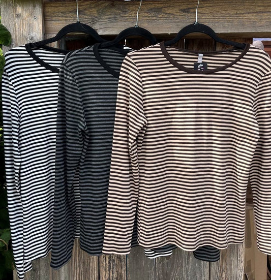 T-shirt m. strib