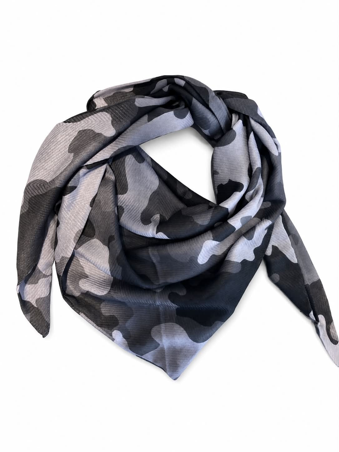 Tørklæde m. camoflage - 70 x 70 cm