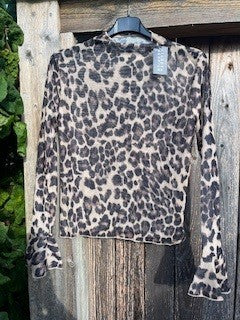 Mesh bluse m. leo