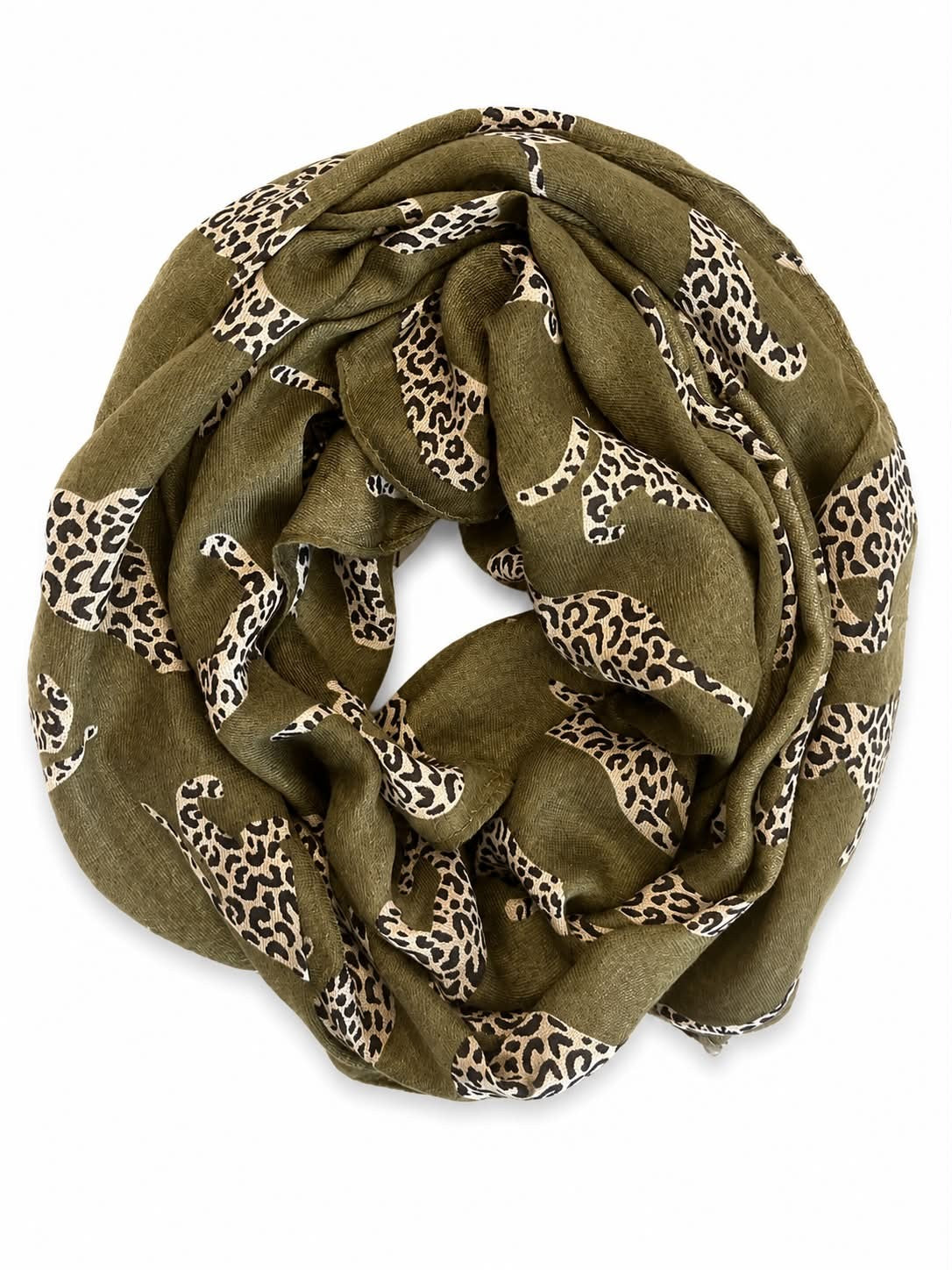 Tørklæde m. leopard